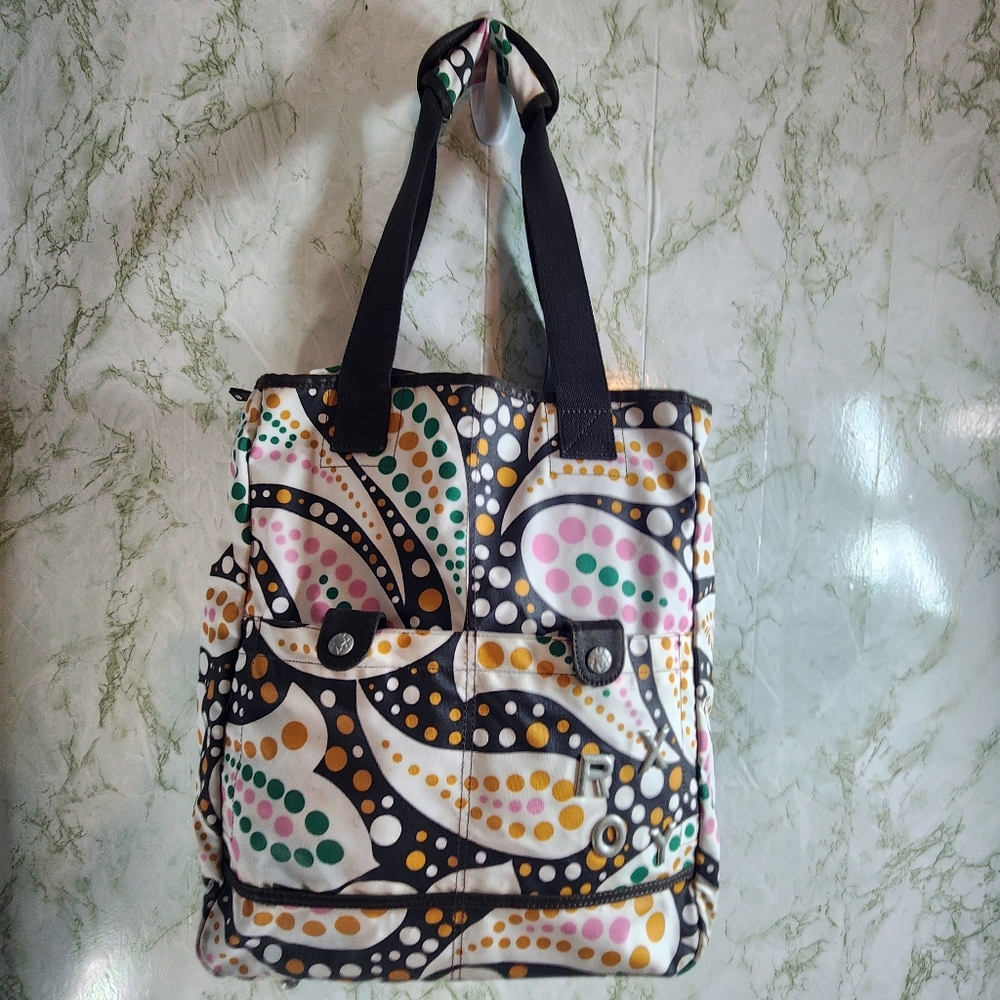 ROXY Paisley Print Tote Bag